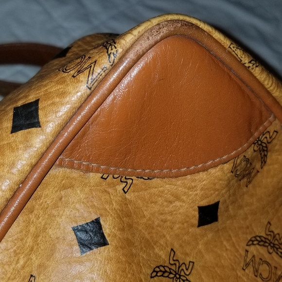 VINTAGE MCM luggage laptop carry on detachable strql bag - Picture 16 of 16